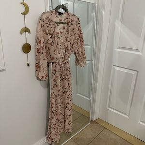 H&M pink floral cover up